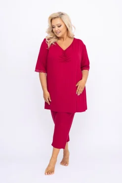 Polski Bordowa Piżama VERMIA