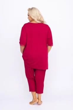 Polski Bordowa Piżama VERMIA