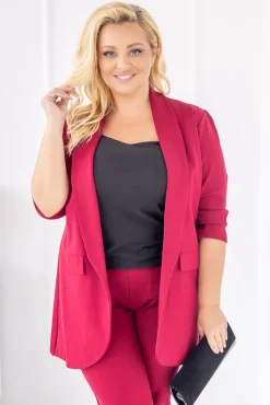 Damskie Polski Bordowy Garnitur CINTA