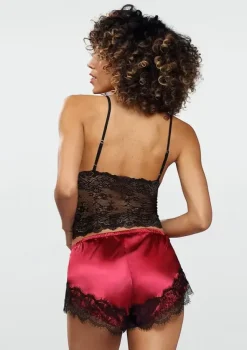 Polski Bordowy Komplet koronkowy ESTERA