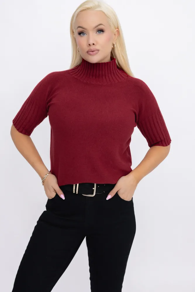 Damskie Włoski Sweterek z półgolfem ZURGENA