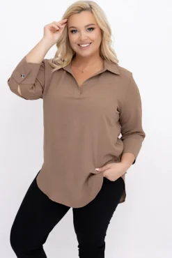 Damskie Polski Brązowa Koszula VENTELI