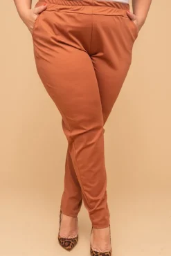 Damskie Polski Brązowe Spodnie CINTA