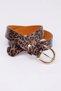 Brązowy Pasek błyszczący LUMERIGO