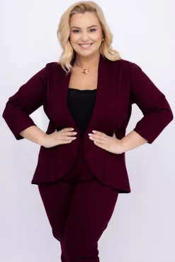 Damskie Polski Burgundowa Marynarka BAKIOLA