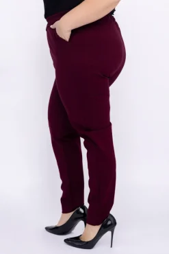 Damskie Polski Burgundowe Spodnie BAKIOLA