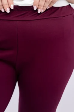 Damskie Polski Burgundowe Spodnie CINTA