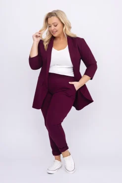Damskie Polski Burgundowe Spodnie CINTA