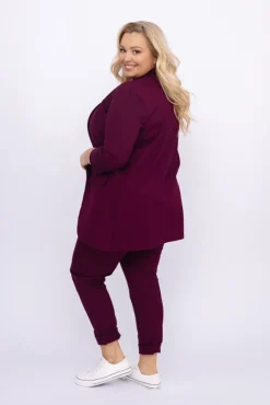 Damskie Polski Burgundowy Garnitur CINTA