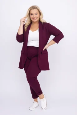 Damskie Polski Burgundowy Garnitur CINTA