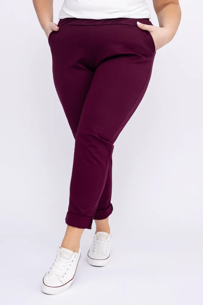 Damskie Polski Burgundowy Garnitur CINTA