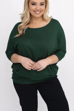 Damskie Polski Butelkowozielona Bluzka BARIOSA
