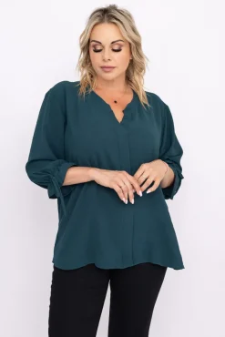 Damskie Polski Butelkowozielona Bluzka CRYNO