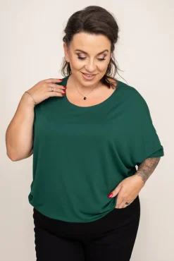 Damskie Polski Butelkowozielona bluzka CILIO