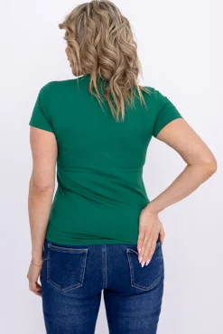 Damskie Polski Butelkowozielona Bluzka GELDI