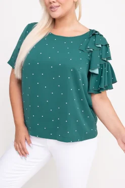 Damskie Polski Butelkowozielona Bluzka TORRERI