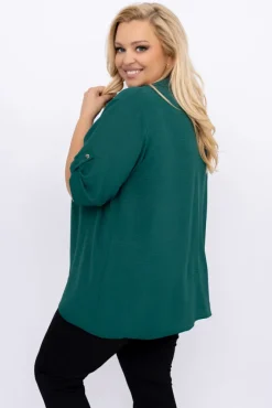 Damskie Polski Butelkowozielona Koszula TIARO