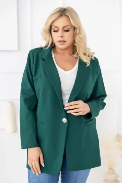 Damskie Polski Butelkowozielona Marynarka PUNTURI