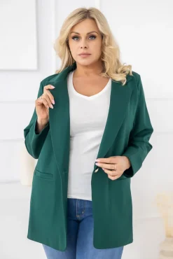 Damskie Polski Butelkowozielona Marynarka PUNTURI