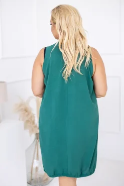 Polski Butelkowozielona Sukienka ERVI