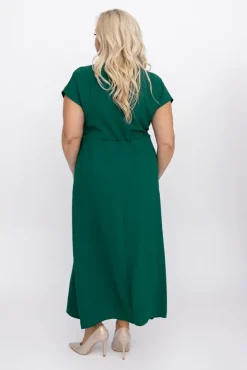 Polski Butelkowozielona Sukienka PIRMENO