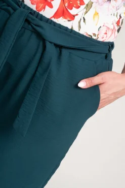 Damskie Polski Butelkowozielone Spodnie kuloty WIDIO