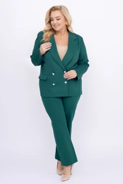 Damskie Polski Butelkowo Garnitur dwurzędowy MEYVI