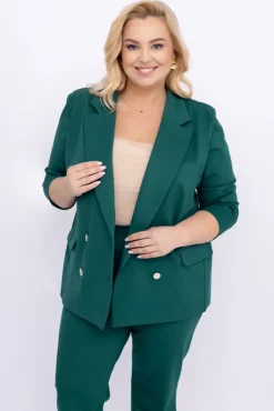 Damskie Polski Butelkowo Garnitur dwurzędowy MEYVI