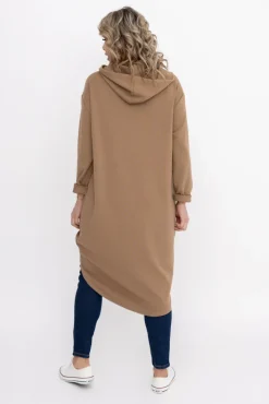 Damskie Włoski Camelowa Bluza z kapturem OASIS