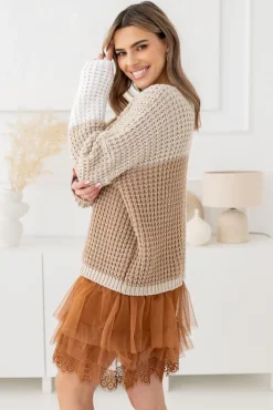 Damskie Polski Camelowa Halka AKLAH