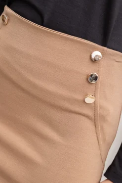 Włoski Camelowa Spódnica LIZI