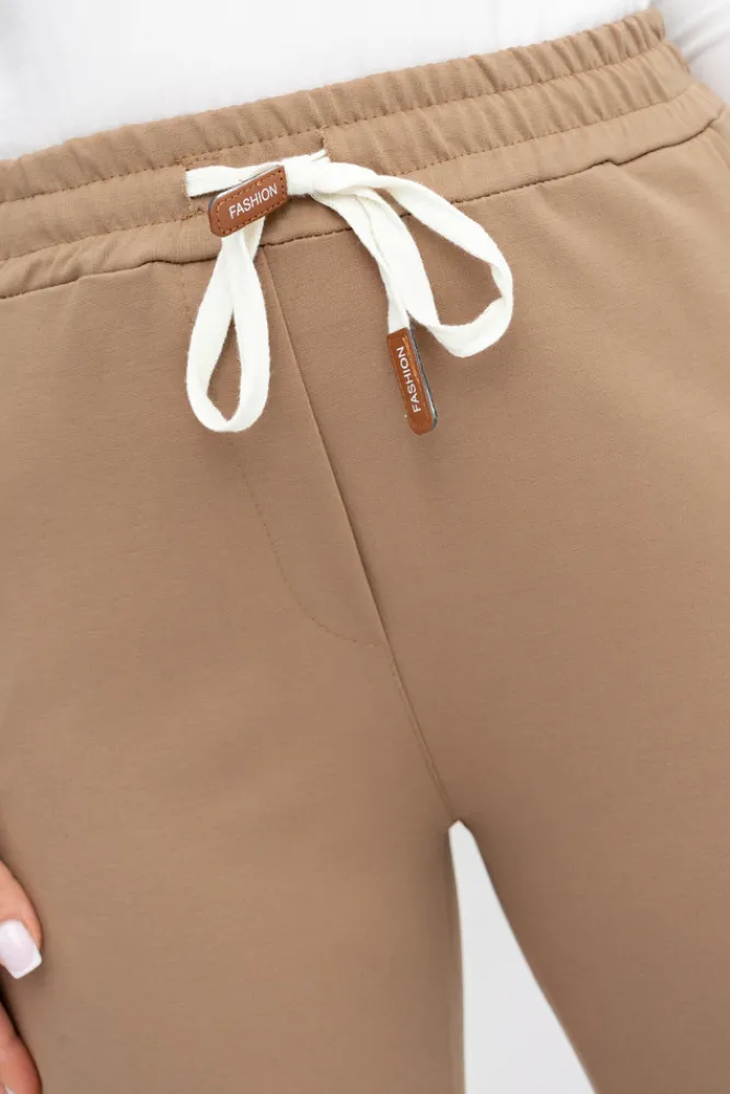 Damskie Włoski Camelowe Spodnie dresowe DAFNE