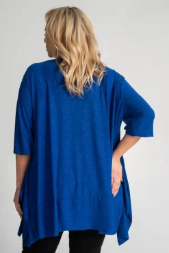 Damskie Polski Chabrowa Bluzka brokatowa QUENTI