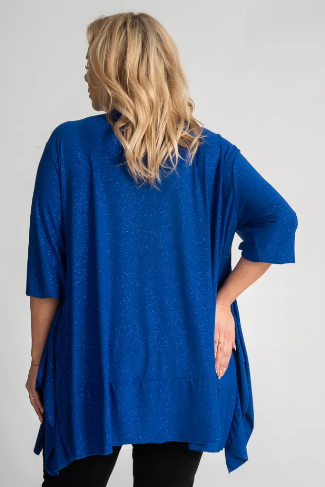 Damskie Polski Chabrowa Bluzka brokatowa QUENTI