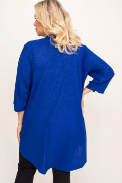 Damskie Polski Chabrowa Bluzka brokatowa VERONI