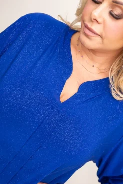 Damskie Polski Chabrowa Bluzka brokatowa VERONI