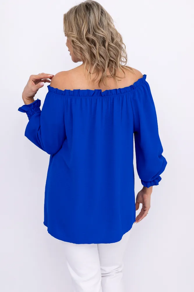 Damskie Włoski Chabrowa Bluzka SEGAYO