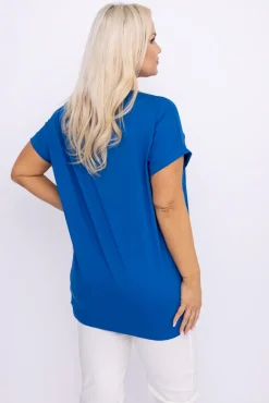 Damskie Włoski Chabrowa Bluzka STRUMI