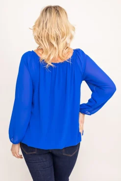 Damskie Włoski Chabrowa Bluzka szyfonowa HILL