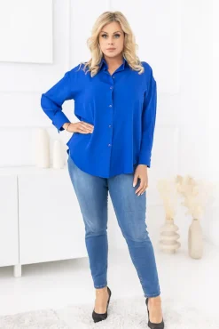 Damskie Polski Chabrowa Koszula oversize DEMENO