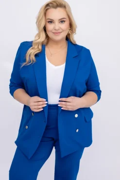 Damskie Polski Chabrowa Marynarka dwurzędowa MEYVI