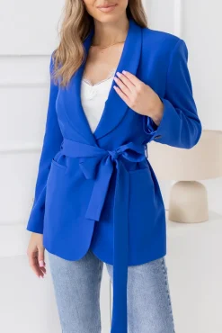 Damskie Polski Chabrowa Marynarka z wiązaniem SAMAYO