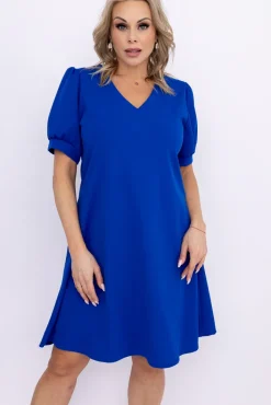 Włoski Chabrowa Sukienka BERGIA