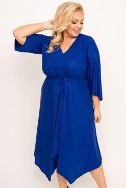 Polski Chabrowa Sukienka brokatowa KENZI