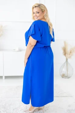 Polski Chabrowa Sukienka CASABLANCA