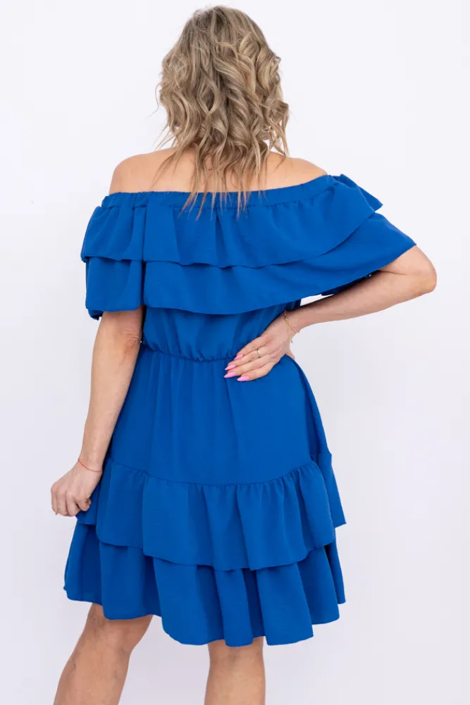 Włoski Chabrowa Sukienka hiszpanka VILIENO