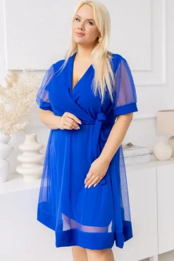 Włoski Chabrowa Sukienka KALEMA