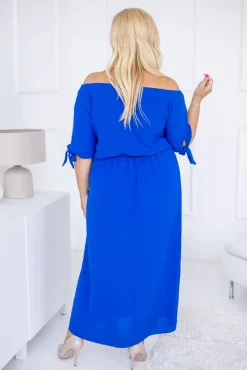 Polski Chabrowa Sukienka NOBI