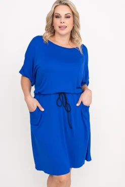 Polski Chabrowa Sukienka SATURIO