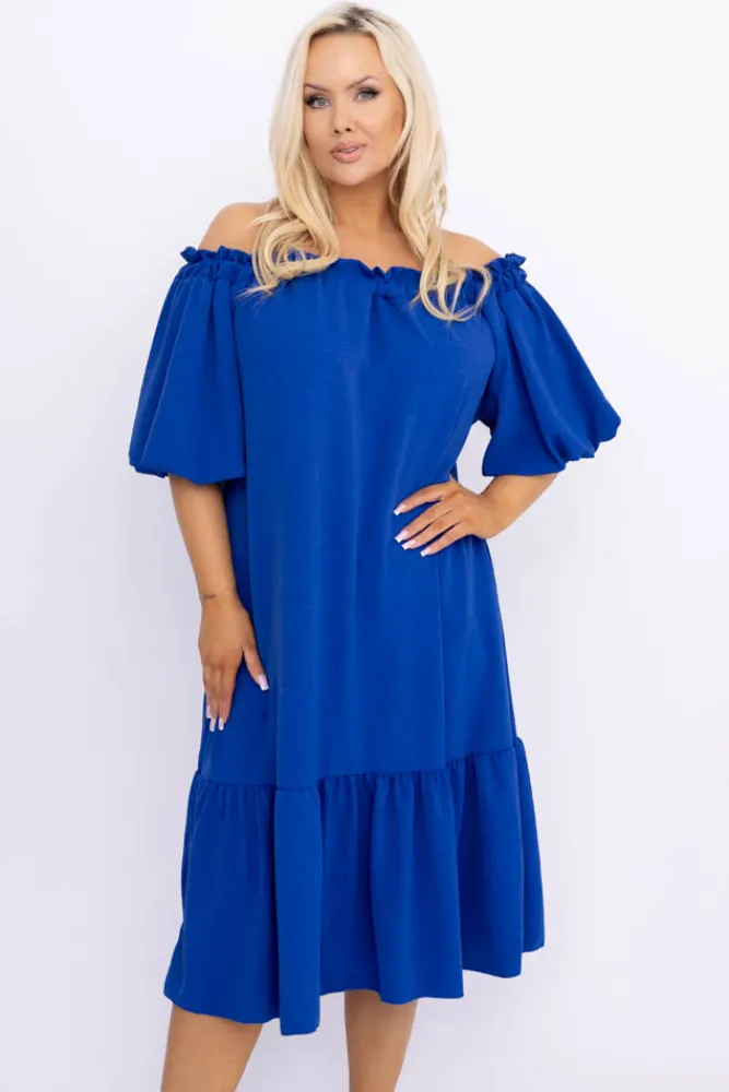 Włoski Chabrowa Sukienka SENEZI